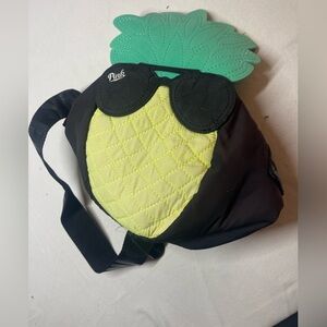 Victoria's Secret Pink Pineapple lunchbox Bag in Lime and Black
